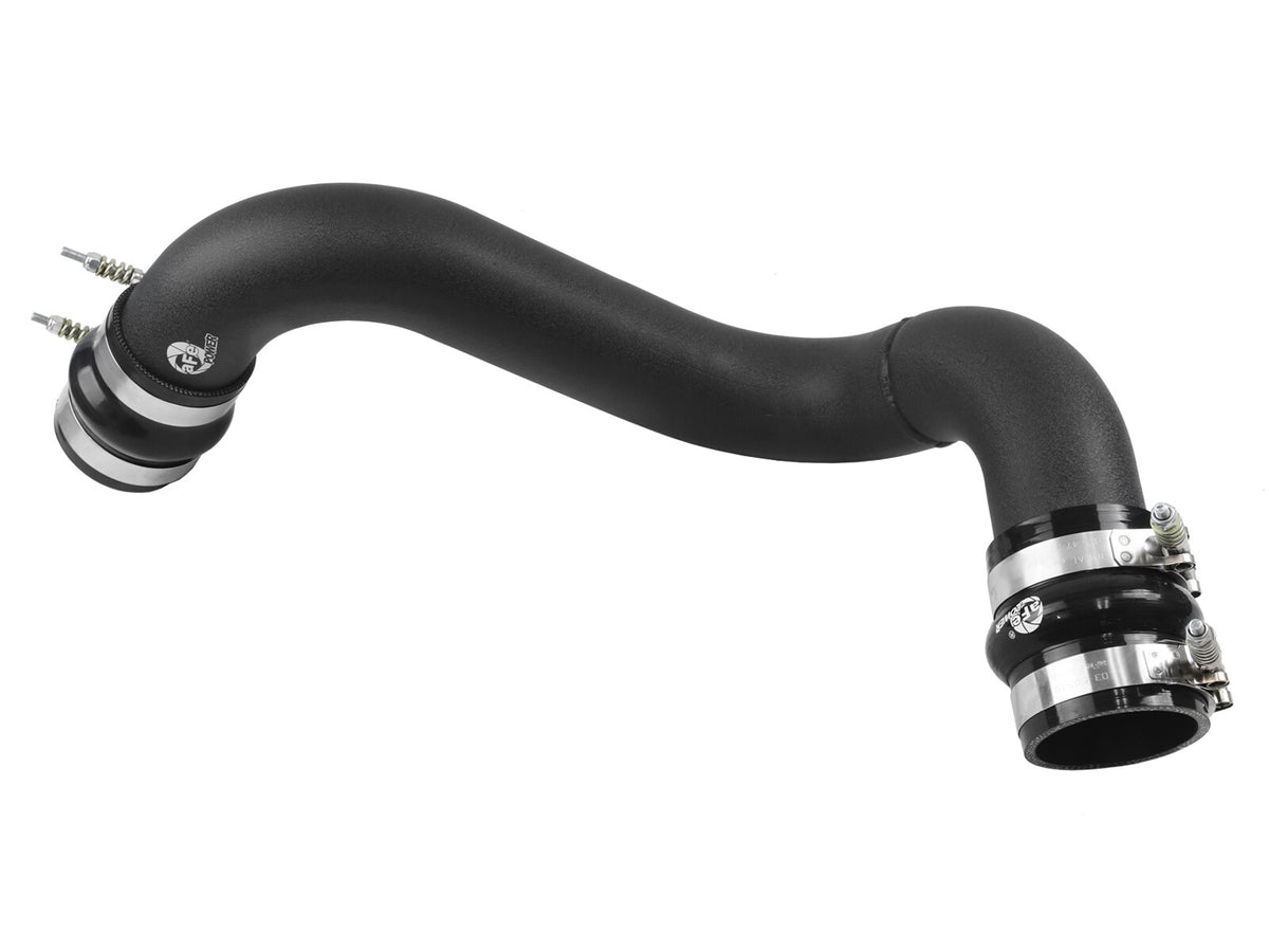 BladeRunner 3 Inch Aluminum Cold Charge Pipe Black Ford Diesel Trucks 03-07 V8-6.0L (td) aFe Power-3