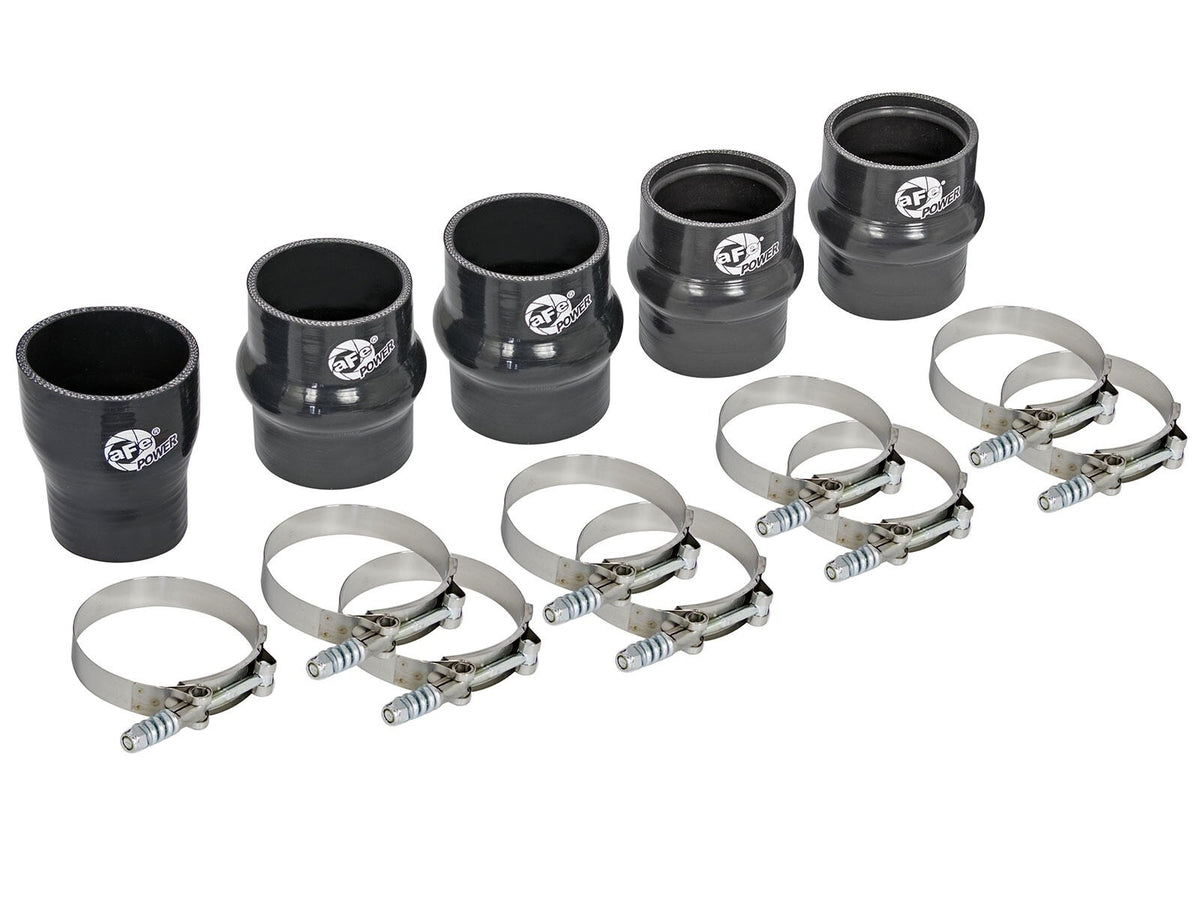 BladeRunner Intercooler Couplings & Clamps Kit; Tubes Only GM Diesel Trucks 11-16 V8-6.6L (td) Lml aFe Power
