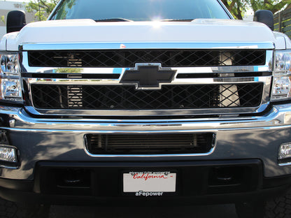 BladeRunner GT Series Intercooler Kit w/ Tubes Black GM Diesel Trucks 11-16 V8-6.6L (td) Lml aFe Power-4