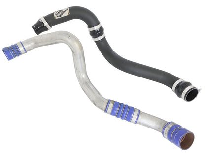 BladeRunner 3 Inch Aluminum Hot and Cold Charge Pipe Kit Black GM Diesel Trucks 11-16 V8-6.6L (td) Lml aFe Power-5