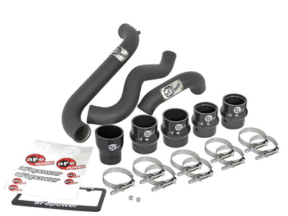 BladeRunner 3 Inch Aluminum Hot and Cold Charge Pipe Kit Black GM Diesel Trucks 11-16 V8-6.6L (td) Lml aFe Power-7
