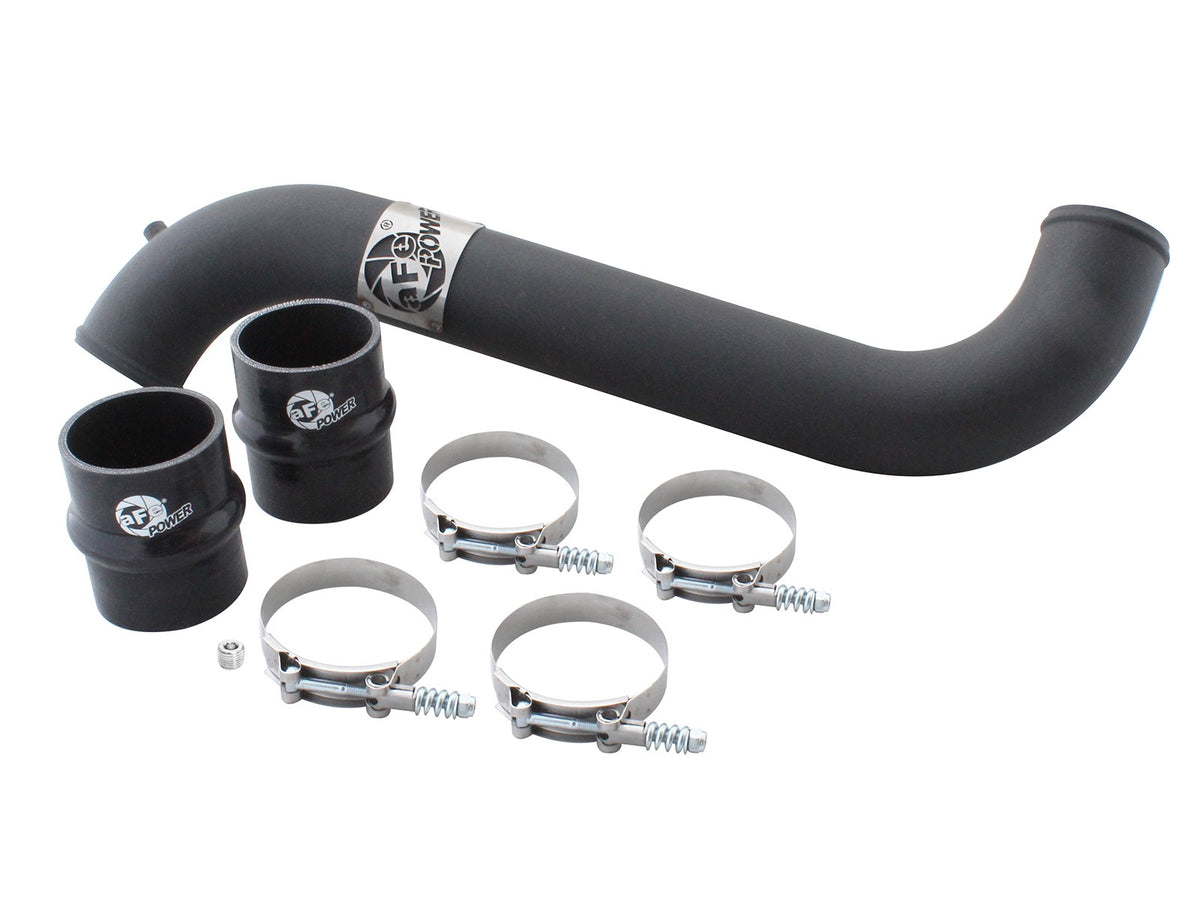 BladeRunner 3 Inch Aluminum Cold Charge Pipe Black GM Diesel Trucks 11-16 V8-6.6L (td) Lml aFe Power-4