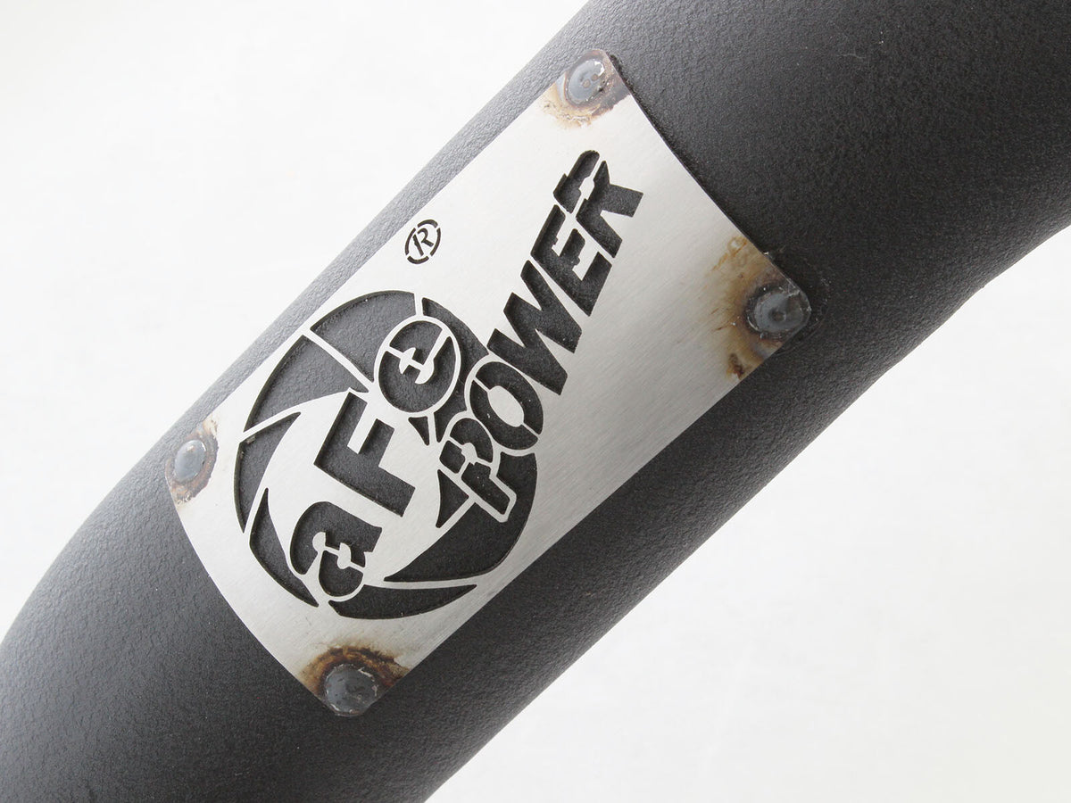 BladeRunner 3 Inch Aluminum Hot Charge Pipe Black GM Diesel Trucks 11-16 V8-6.6L (td) Lml aFe Power-3