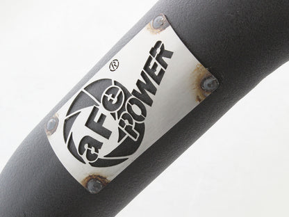 BladeRunner 3 Inch Aluminum Hot Charge Pipe Black GM Diesel Trucks 11-16 V8-6.6L (td) Lml aFe Power-3