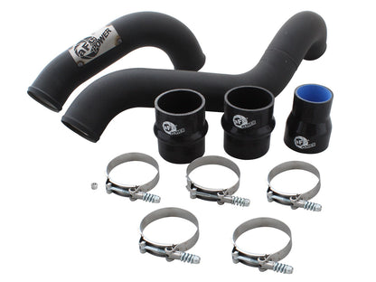 BladeRunner 3 Inch Aluminum Hot Charge Pipe Black GM Diesel Trucks 11-16 V8-6.6L (td) Lml aFe Power-5