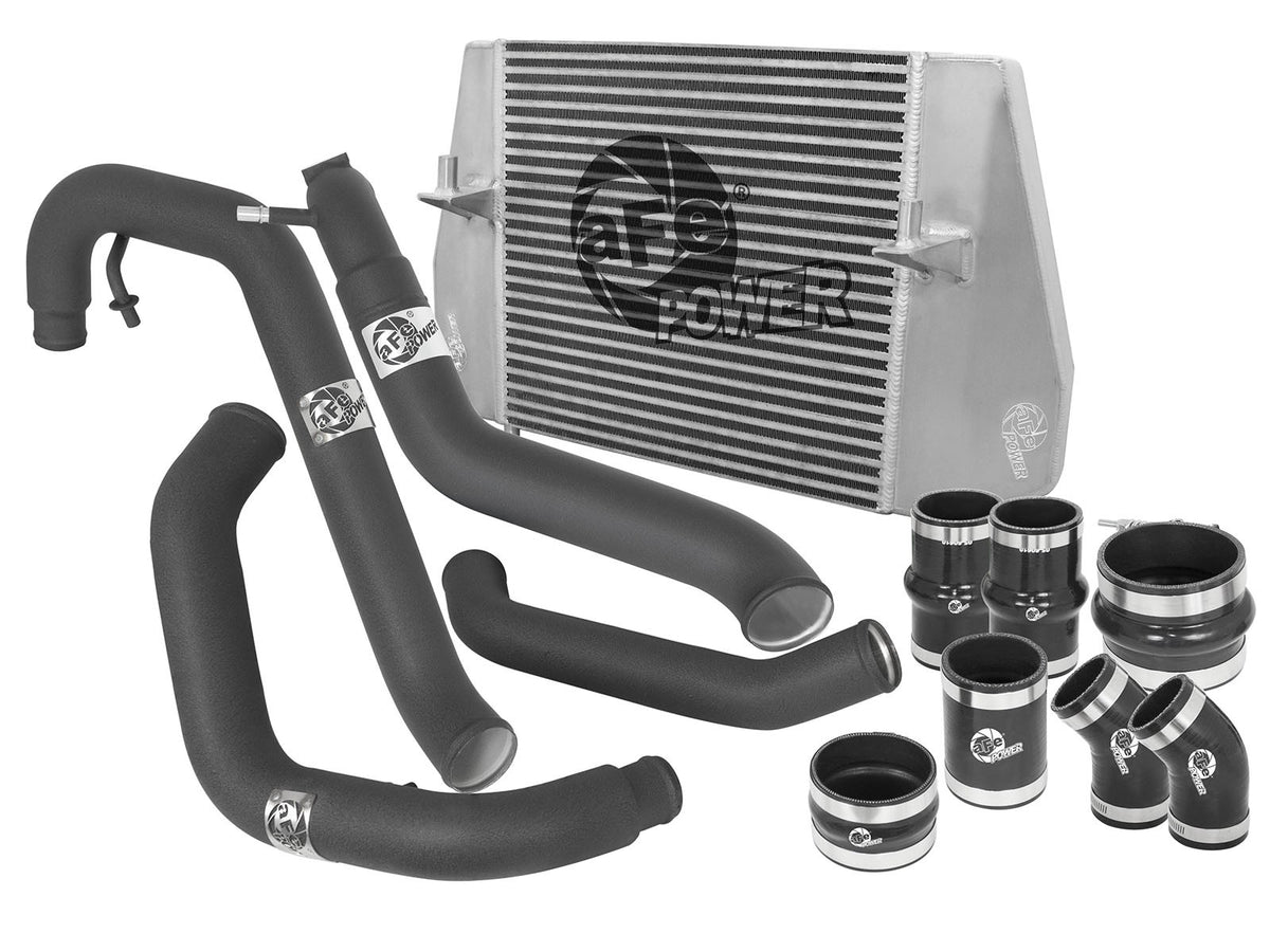 BladeRunner GT Series Intercooler Kit w/ Tubes Black Ford F-150 11-12 V6-3.5L (tt) aFe Power