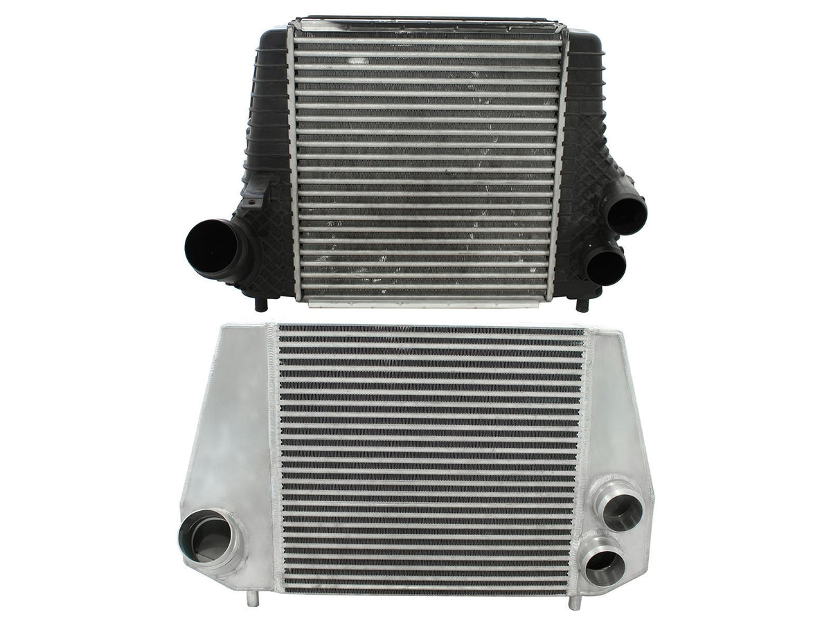 BladeRunner GT Series Intercooler Kit w/ Tubes Black Ford F-150 11-12 V6-3.5L (tt) aFe Power-4