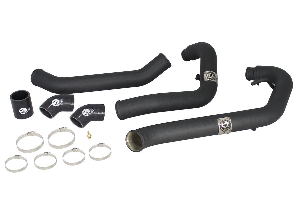 BladeRunner 2-1/2 Inch Aluminum Hot Charge Pipe Black Ford F-150 11-14 V6-3.5L (tt) aFe Power-1