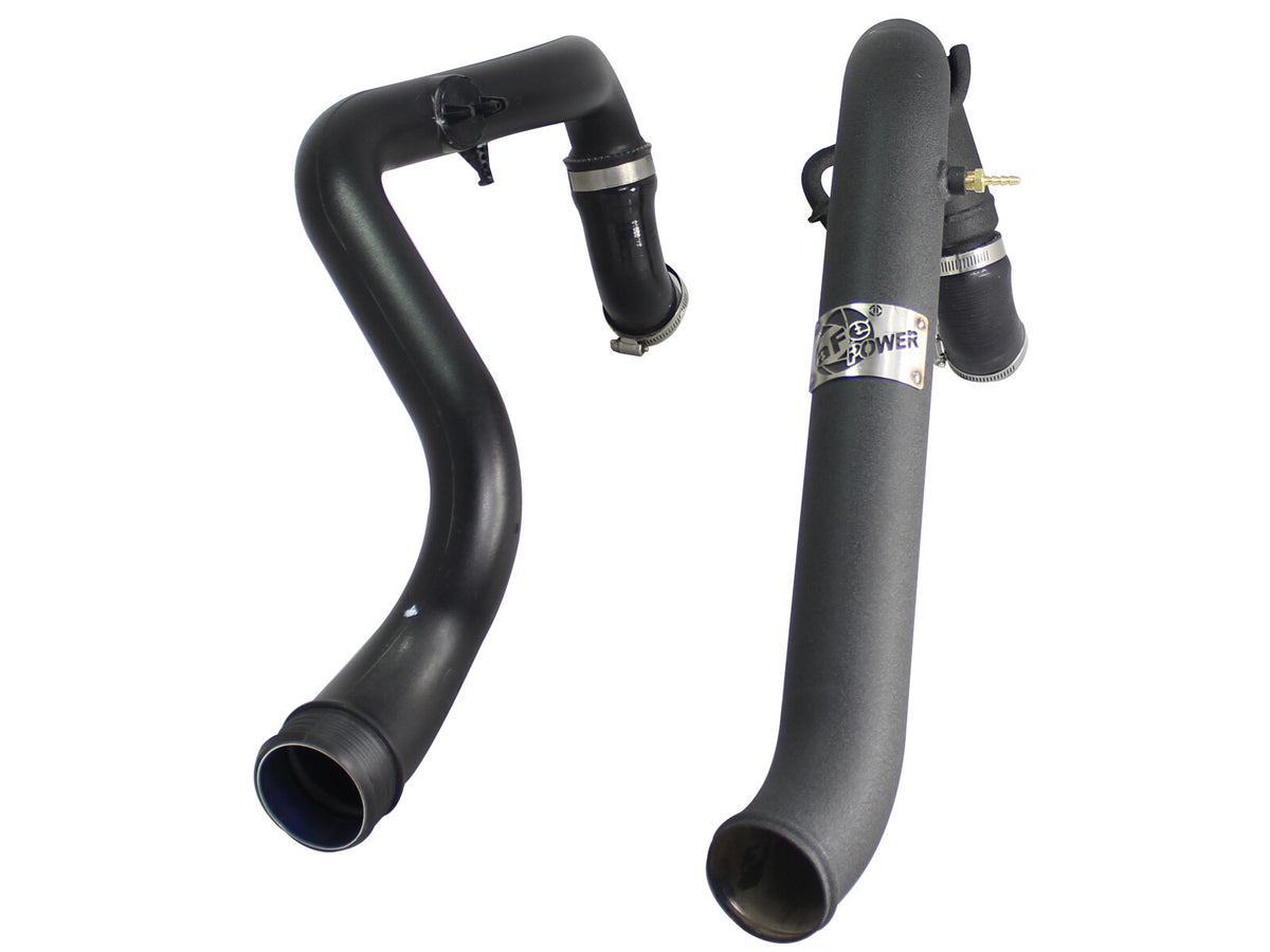 BladeRunner 2-1/2 Inch Aluminum Hot Charge Pipe Black Ford F-150 11-14 V6-3.5L (tt) aFe Power-3