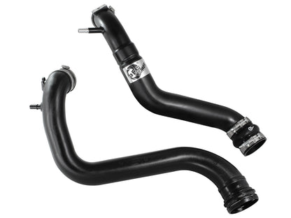 BladeRunner 3-1/2 Inch to 3 Inch Aluminum Cold Charge Pipe Black Ford F-150 11-14 V6-3.5L (tt) aFe Power-3