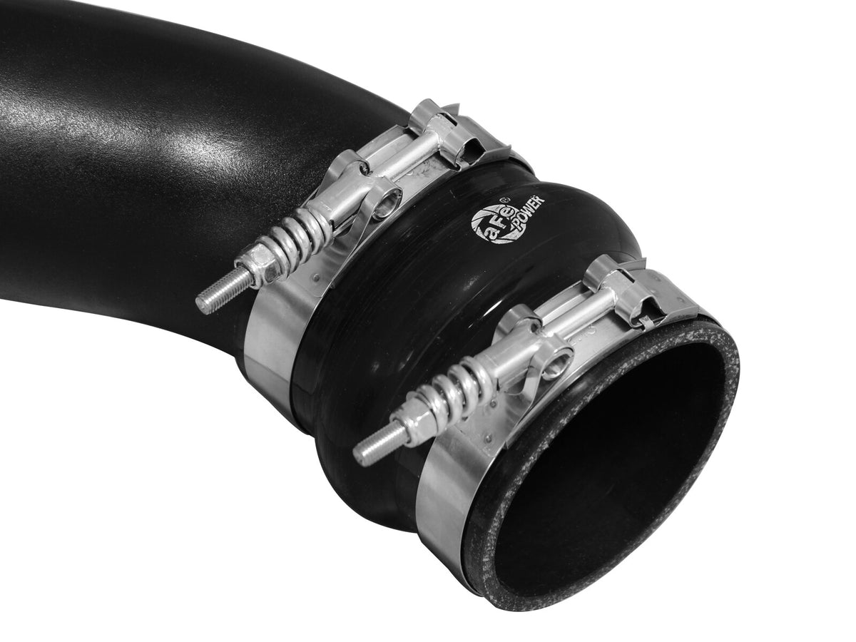 BladeRunner 3-1/2 Inch to 3 Inch Aluminum Cold Charge Pipe Black Ford F-150 11-14 V6-3.5L (tt) aFe Power-4