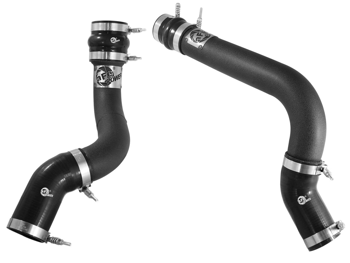 BladeRunner 3 Inch Aluminum Hot and Cold Charge Pipe Kit Black Dodge Ram Diesel Trucks 13-18 L6-6.7L (td) aFe Power