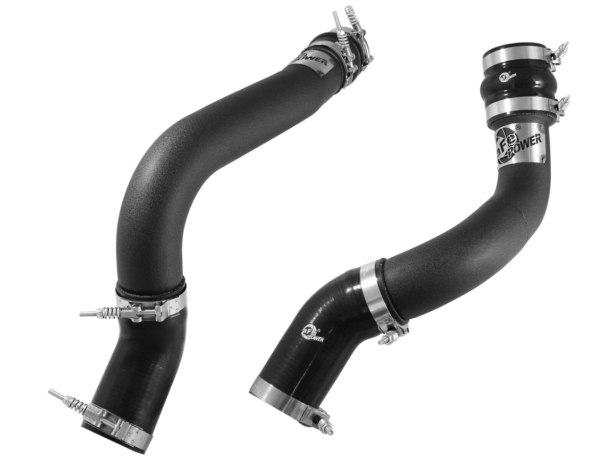 BladeRunner 3 Inch Aluminum Hot and Cold Charge Pipe Kit Black Dodge Ram Diesel Trucks 13-18 L6-6.7L (td) aFe Power-1