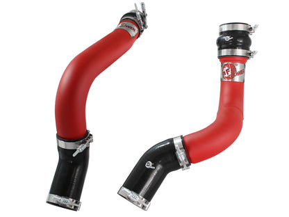 BladeRunner 3 Inch Aluminum Hot and Cold Charge Pipe Kit Red Dodge Ram Diesel Trucks 13-18 L6-6.7L (td) aFe Power-1