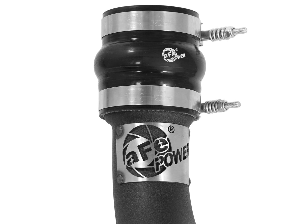 BladeRunner 3 Inch Aluminum Cold Charge Pipe Black Dodge Ram Diesel Trucks 13-18 L6-6.7L (td) aFe Power-2