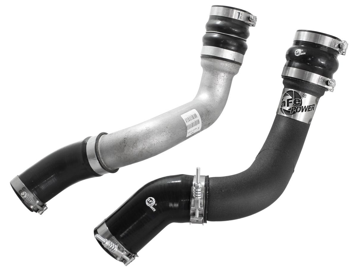 BladeRunner 3 Inch Aluminum Cold Charge Pipe Black Dodge Ram Diesel Trucks 13-18 L6-6.7L (td) aFe Power-4