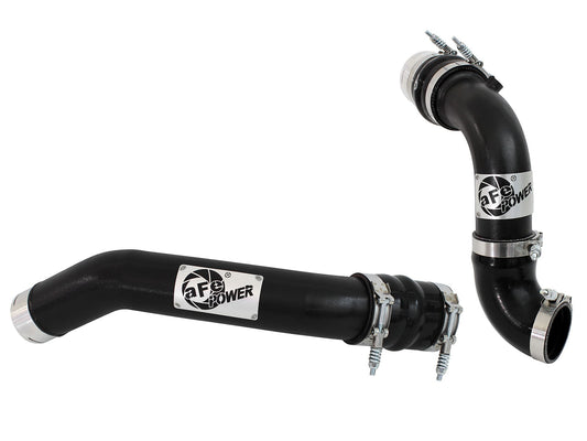 BladeRunner 3 Inch Aluminum Hot and Cold Charge Pipe Kit Black Ford Diesel Trucks 11-16 V8-6.7L (td) aFe Power