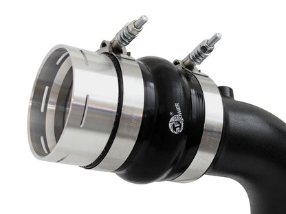 BladeRunner 3 Inch Aluminum Hot and Cold Charge Pipe Kit Black Ford Diesel Trucks 11-16 V8-6.7L (td) aFe Power-3