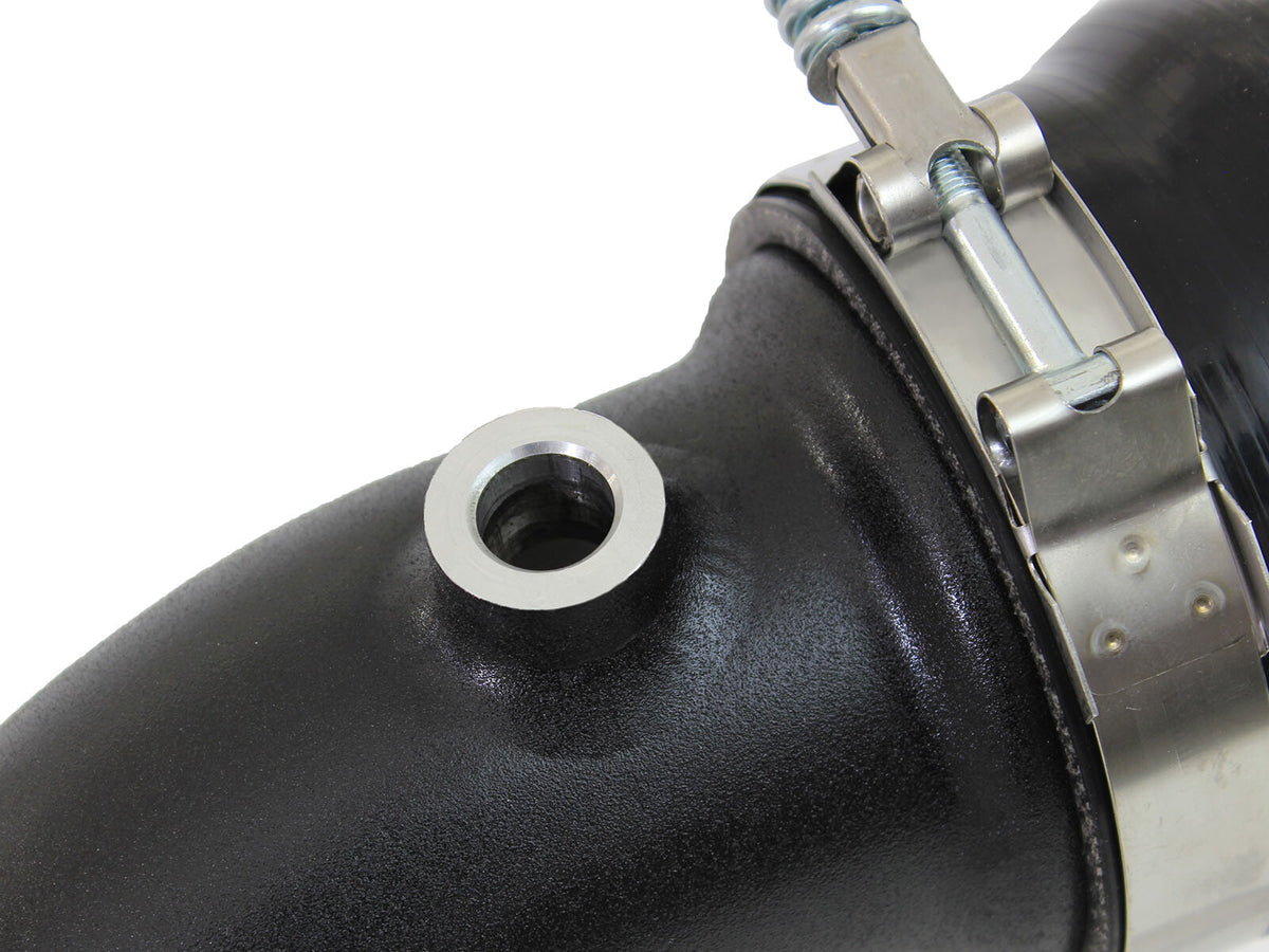 BladeRunner 3 Inch Aluminum Hot and Cold Charge Pipe Kit Black Ford Diesel Trucks 11-16 V8-6.7L (td) aFe Power-4