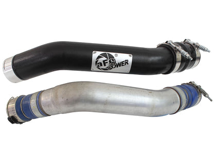 BladeRunner 3 Inch Aluminum Hot Charge Pipe Black Ford Diesel Trucks 11-16 V8-6.7L (td) aFe Power-4