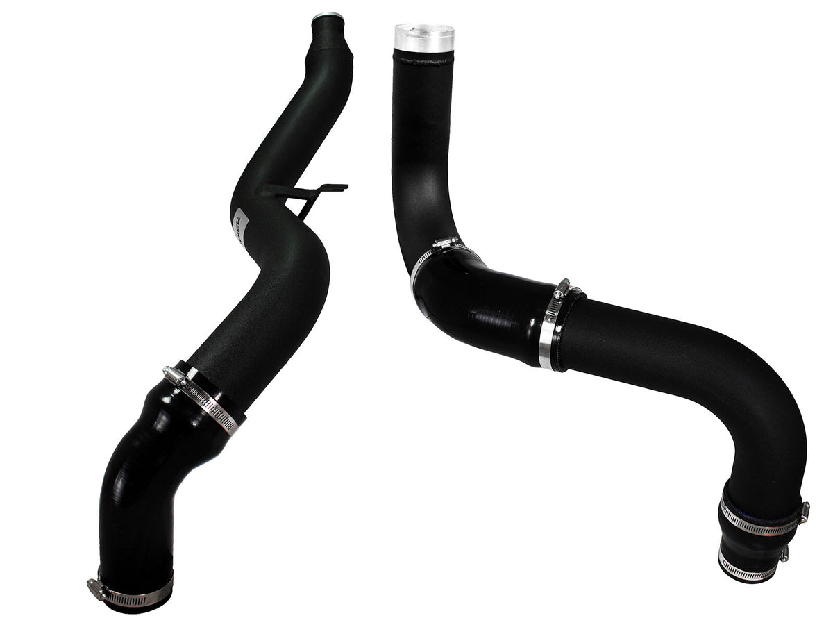 BladeRunner 3 Inch Aluminum Hot and Cold Charge Pipe Kit Black Dodge Ram 1500 EcoDiesel 14-18 V6-3.0L (td) aFe Power-1