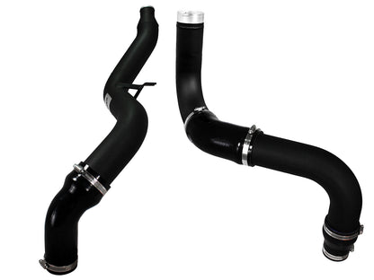 BladeRunner 3 Inch Aluminum Hot and Cold Charge Pipe Kit Black Dodge Ram 1500 EcoDiesel 14-18 V6-3.0L (td) aFe Power-1