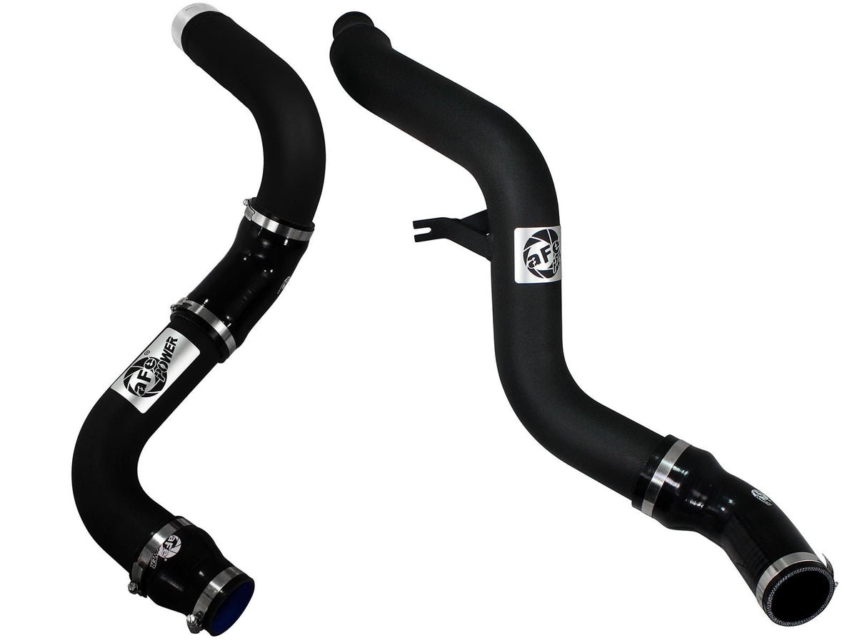 BladeRunner 3 Inch Aluminum Hot and Cold Charge Pipe Kit Black Dodge Ram 1500 EcoDiesel 14-18 V6-3.0L (td) aFe Power-2