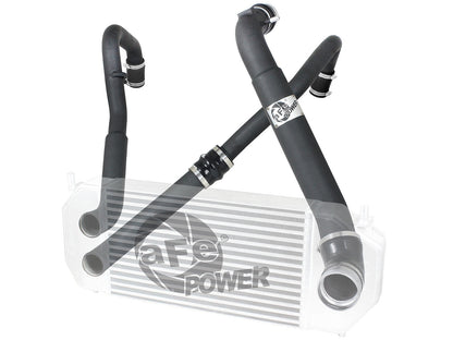 BladeRunner Aluminum Hot and Cold Charge Pipe Kit Black Ford F-150 15-19 V6-2.7L (tt) aFe Power