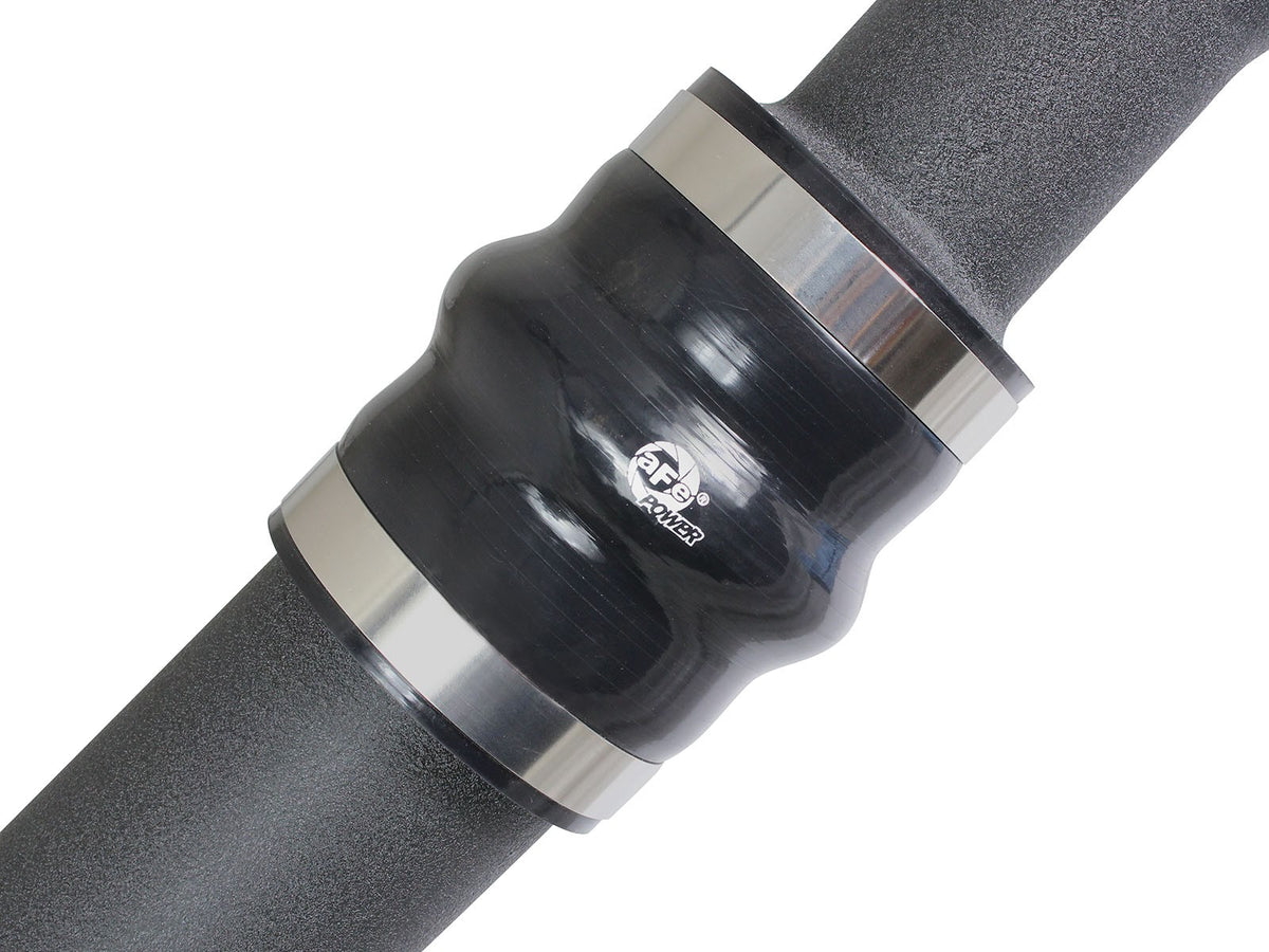 BladeRunner Aluminum Hot and Cold Charge Pipe Kit Black Ford F-150 15-19 V6-2.7L (tt) aFe Power-4