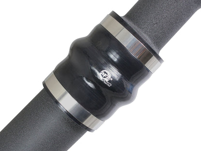 BladeRunner Aluminum Hot and Cold Charge Pipe Kit Black Ford F-150 15-19 V6-2.7L (tt) aFe Power-4