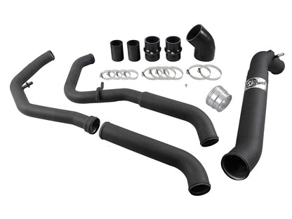 BladeRunner Aluminum Hot and Cold Charge Pipe Kit Black Ford F-150 15-19 V6-2.7L (tt) aFe Power-7