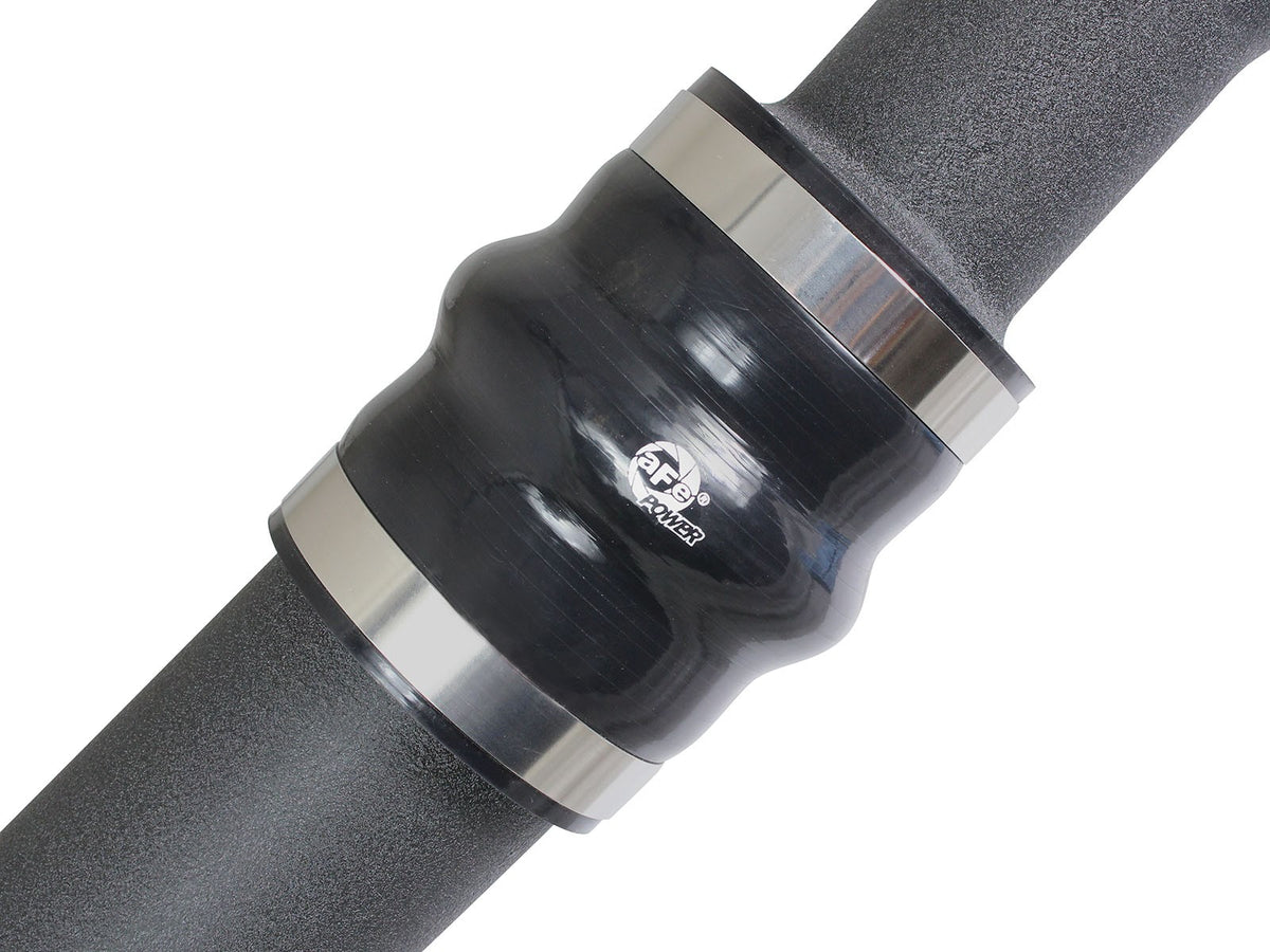 BladeRunner 3 Inch Aluminum Hot Charge Pipe Black Ford F-150 15-19 V6-2.7L (tt) aFe Power-2