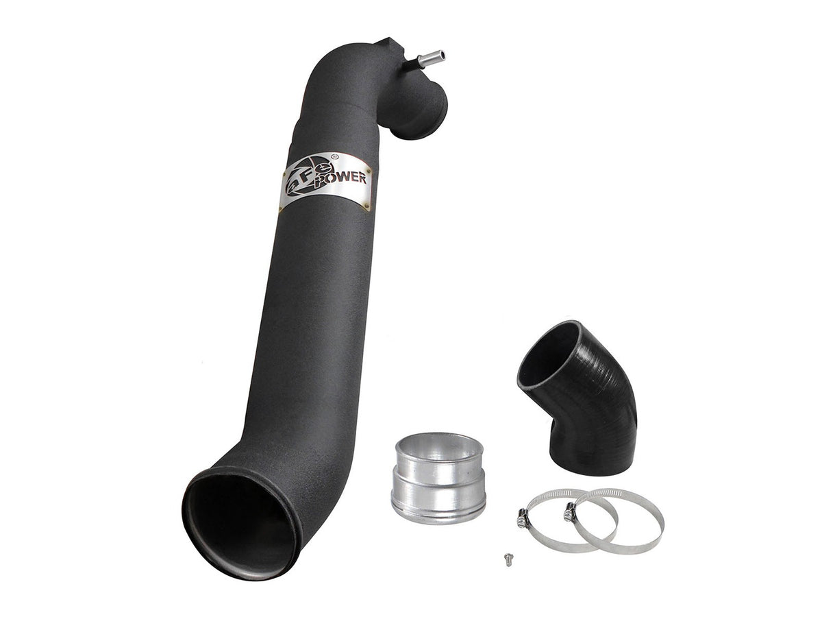 BladeRunner 3 Inch Aluminum Cold Charge Pipe Black Ford F-150 15-19 V6-2.7L (tt) aFe Power-5
