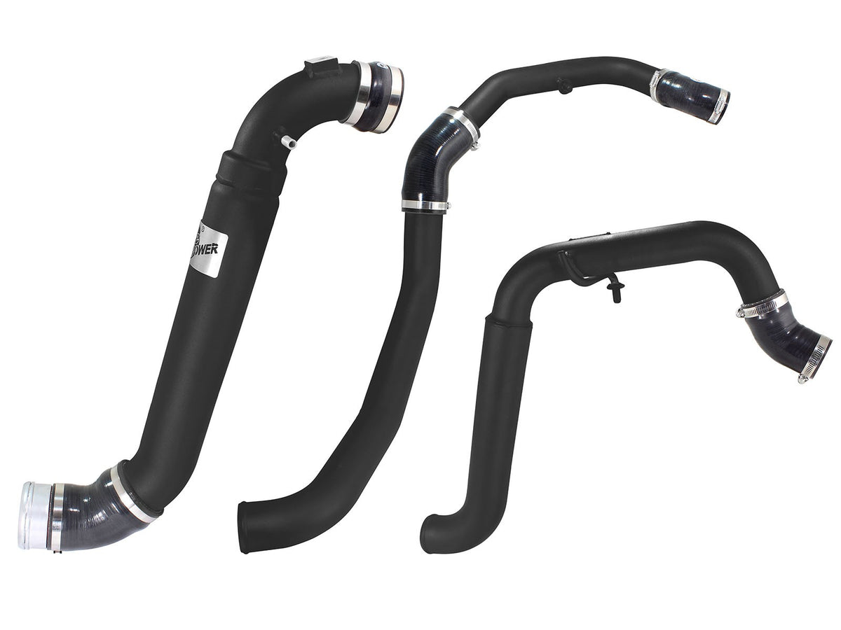 BladeRunner GT Series Intercooler Kit w/ Tubes Black Ford F-150 15-19 V6-3.5L (tt) aFe Power-5