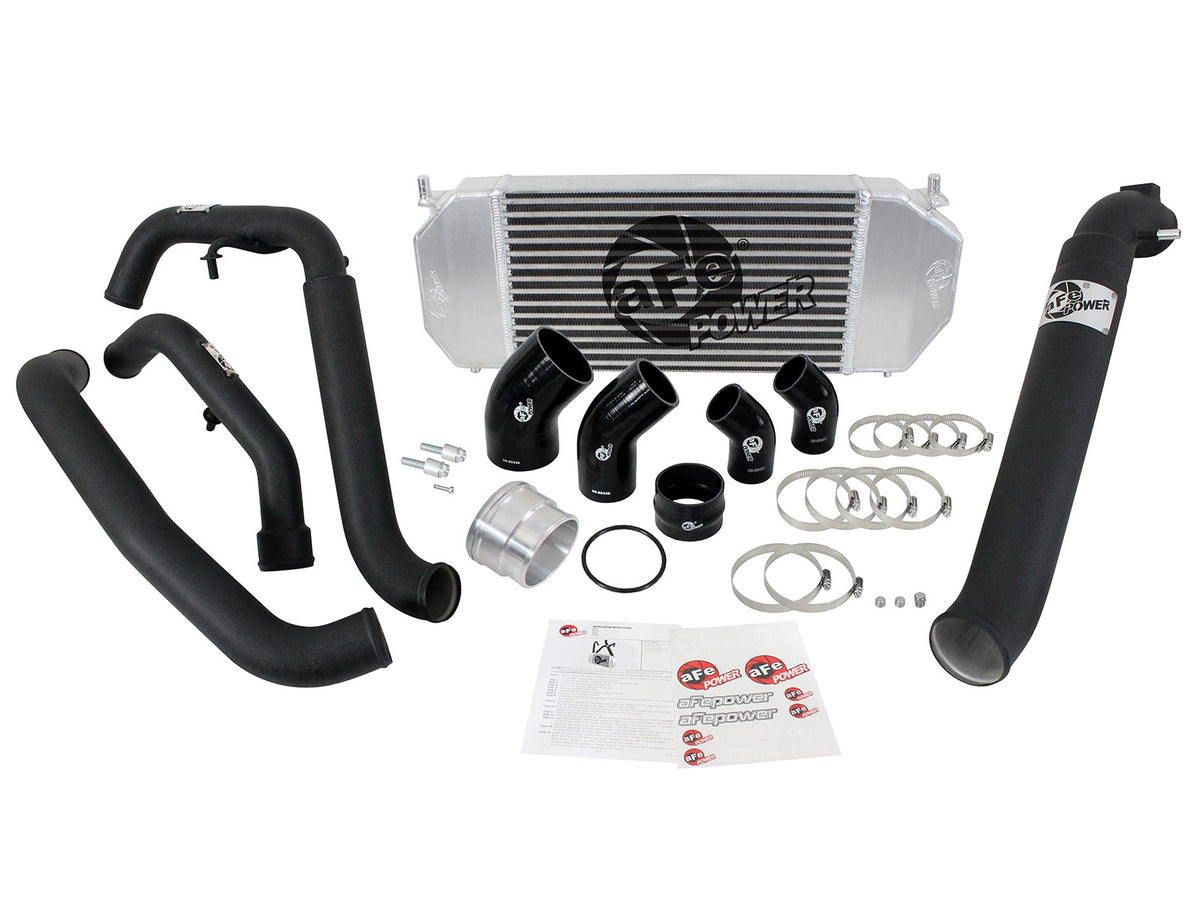 BladeRunner GT Series Intercooler Kit w/ Tubes Black Ford F-150 15-19 V6-3.5L (tt) aFe Power-7
