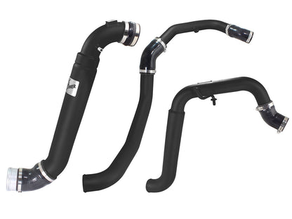 BladeRunner Aluminum Hot and Cold Charge Pipe Kit Black Ford F-150 15-19 V6-3.5L (tt) aFe Power-1