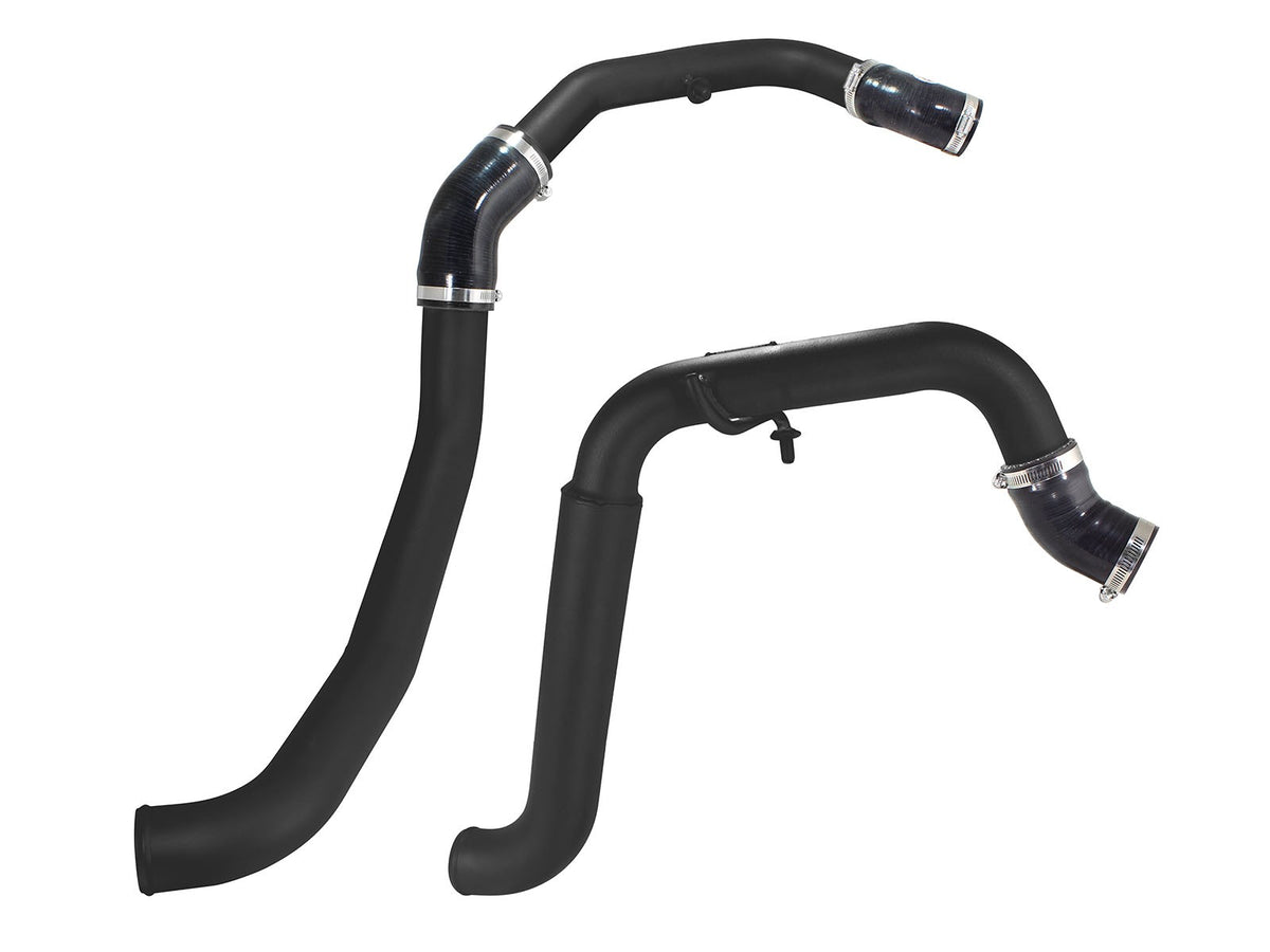 BladeRunner 2 Inch to 2-1/2 Inch Aluminum Hot Charge Pipe Black Ford F-150 15-19 V6-3.5L (tt) aFe Power-1