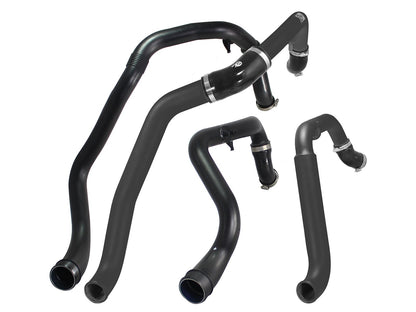 BladeRunner 2 Inch to 2-1/2 Inch Aluminum Hot Charge Pipe Black Ford F-150 15-19 V6-3.5L (tt) aFe Power-8