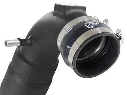 BladeRunner 3-1/2 Inch to 3 Inch Aluminum Cold Charge Pipe Black Ford F-150 15-19 V6-3.5L (tt) aFe Power-2