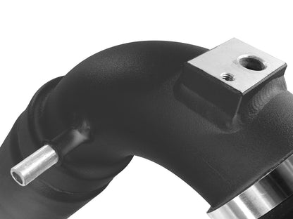 BladeRunner 3-1/2 Inch to 3 Inch Aluminum Cold Charge Pipe Black Ford F-150 15-19 V6-3.5L (tt) aFe Power-3