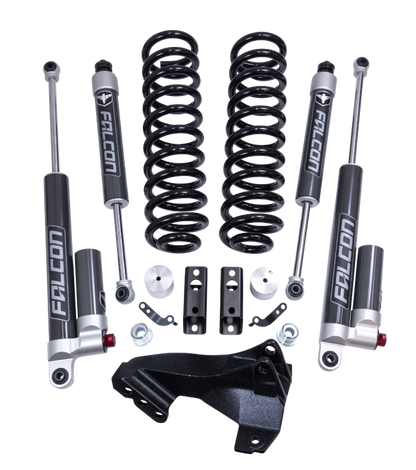 2.5 Inch Coil Spring Front Lift Kit W/Falcon 2.1 Monotube Fronts And Tow Haul Rear Shocks 2020-2025 Ford F-250/F-350 Super Duty Diesel 4WD ReadyLIFT