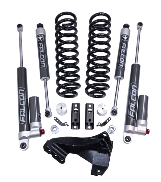2.5 Inch Coil Spring Front Lift Kit W/Falcon 2.1 Monotube Fronts And Tow Haul Rear Shocks 2020-2025 Ford F-250/F-350 Super Duty Diesel 4WD ReadyLIFT
