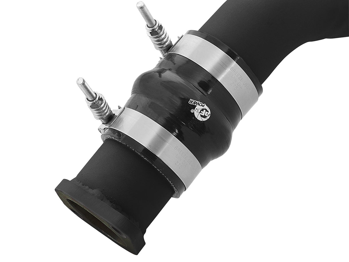 BladeRunner 3 Inch Aluminum Hot Charge Pipe Black Nissan Titan Xd 16-19 V8-5.0L (td) aFe Power-1