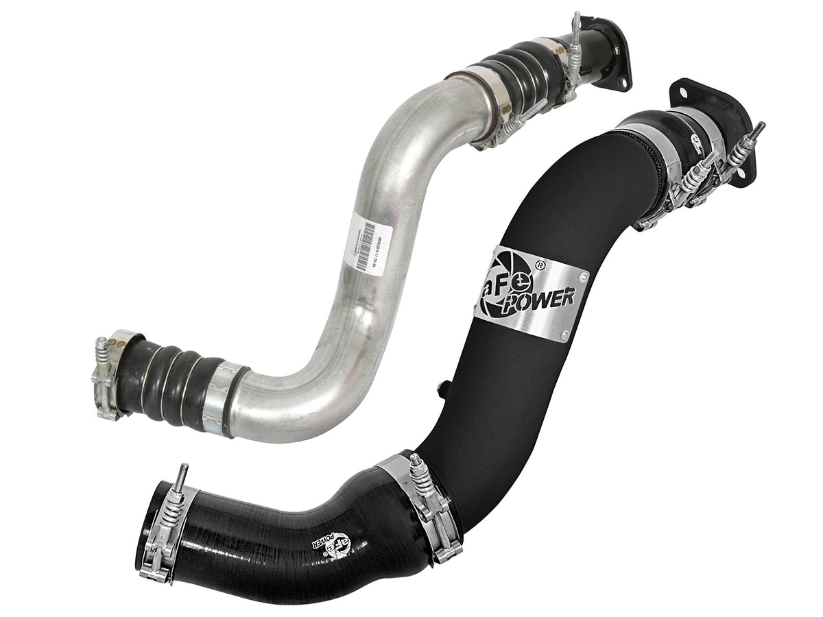 BladeRunner 3 Inch Aluminum Hot Charge Pipe Black Nissan Titan Xd 16-19 V8-5.0L (td) aFe Power-3