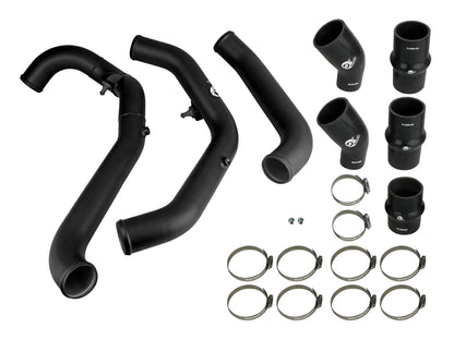 BladeRunner 2-1/2 Inch Aluminum Hot Charge Pipe Black Ford F-150 Raptor 17-20 V6-3.5L (tt) aFe Power-1