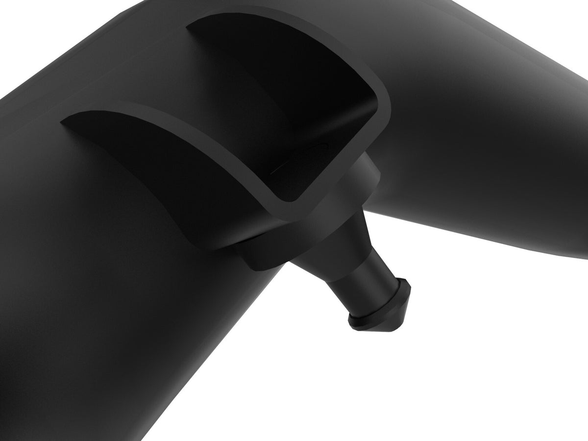 BladeRunner 2-1/2 Inch Aluminum Hot Charge Pipe Black Ford F-150 Raptor 17-20 V6-3.5L (tt) aFe Power-3