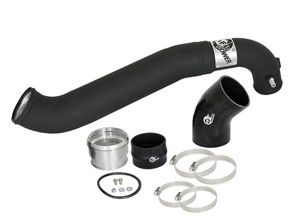 BladeRunner 3-1/2 Inch to 3 Inch Aluminum Cold Charge Pipe Black Ford F-150 Raptor 17-19 V6-3.5L (tt) aFe Power-1