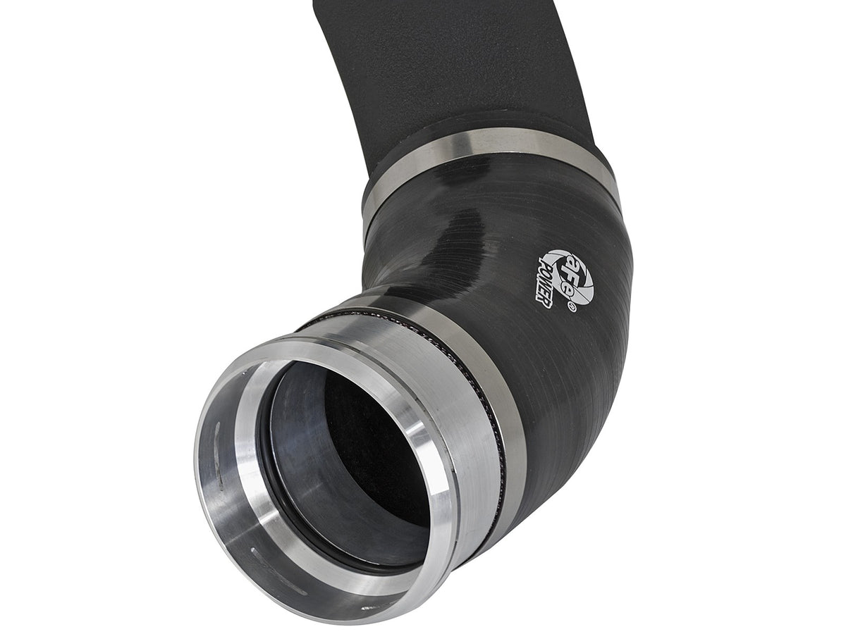 BladeRunner 3-1/2 Inch to 3 Inch Aluminum Cold Charge Pipe Black Ford F-150 Raptor 17-19 V6-3.5L (tt) aFe Power-3