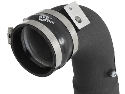 BladeRunner 3-1/2 Inch to 3 Inch Aluminum Cold Charge Pipe Black Ford F-150 Raptor 17-19 V6-3.5L (tt) aFe Power-4