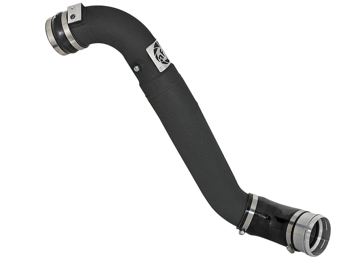 BladeRunner 3-1/2 Inch to 3 Inch Aluminum Cold Charge Pipe Black Ford F-150 Raptor 17-19 V6-3.5L (tt) aFe Power-5